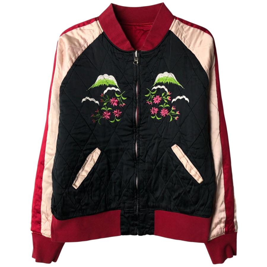 古着 GOLD HAWK 虎柄 タイガー柄 龍柄 ドラゴン柄 リバーシブル 中綿