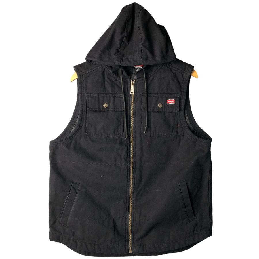 Wrangler（ラングラー） 古着 フード付き 中綿入り ダックベスト 