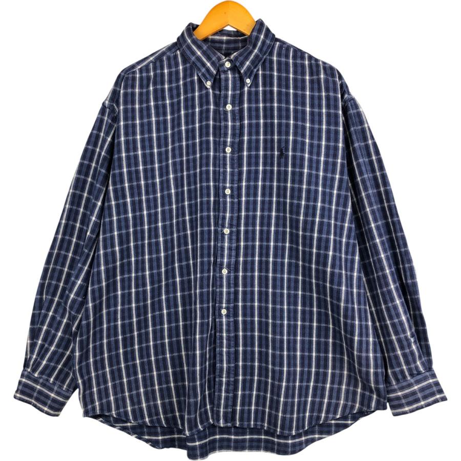 古着 ラルフローレン Ralph Lauren BLAIRE 長袖 ボタンダウン ライト