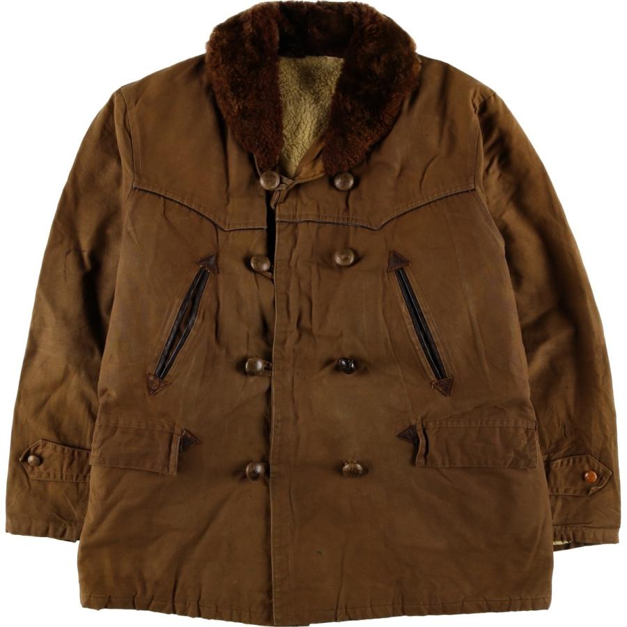 古着 UNKNOWN カナディアンジャケット ダブルブレスト ボアジャケット