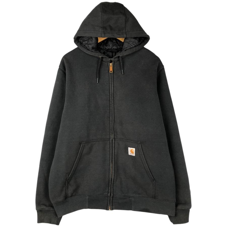 Carhartt カーハートレインディフェンダー フーディ ブラック L Carhartt（カーハート） 古着 Carhartt RAIN DEFENDER レイン