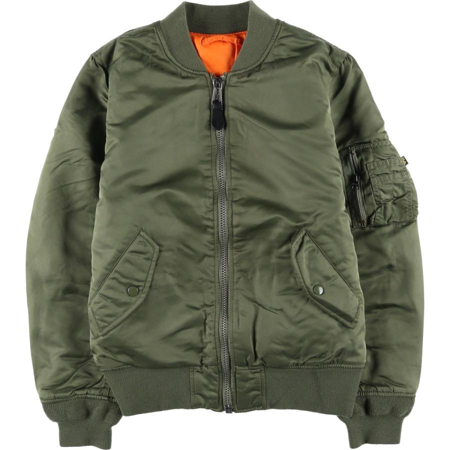 古着 民間品 アルファ ALPHA MA-1タイプ 中綿入り ミリタリー フライト