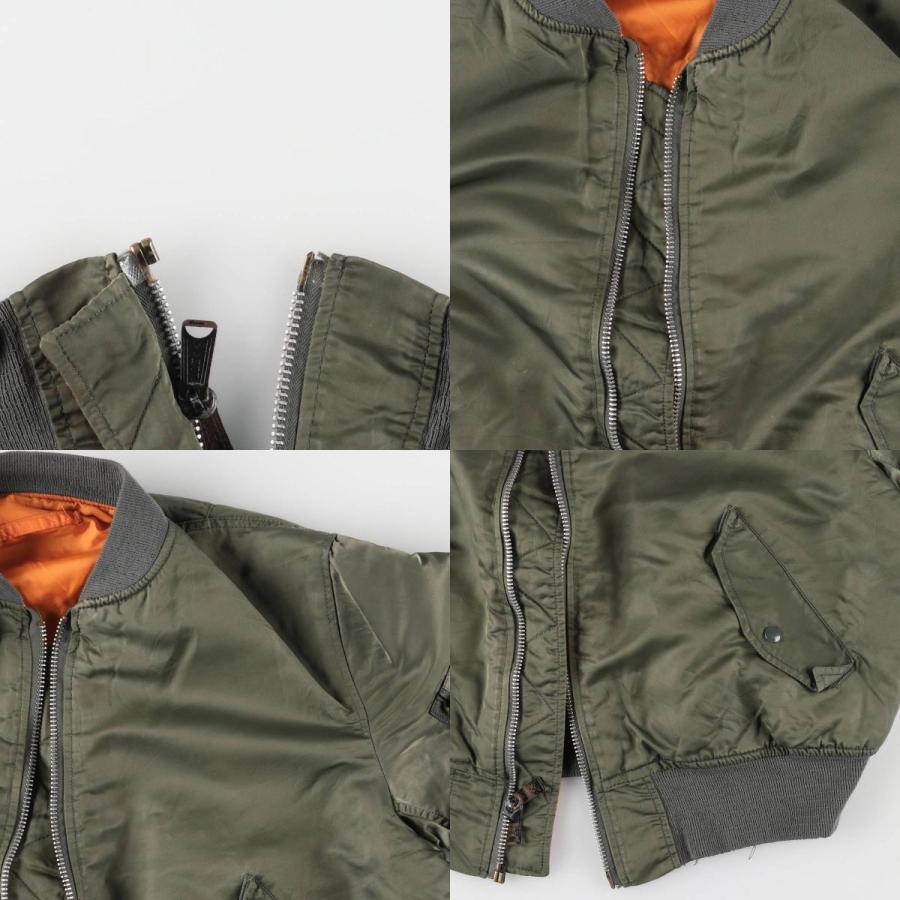 古着 90年代 民間品 アルファ ALPHA MA-1タイプ 中綿入り ミリタリー