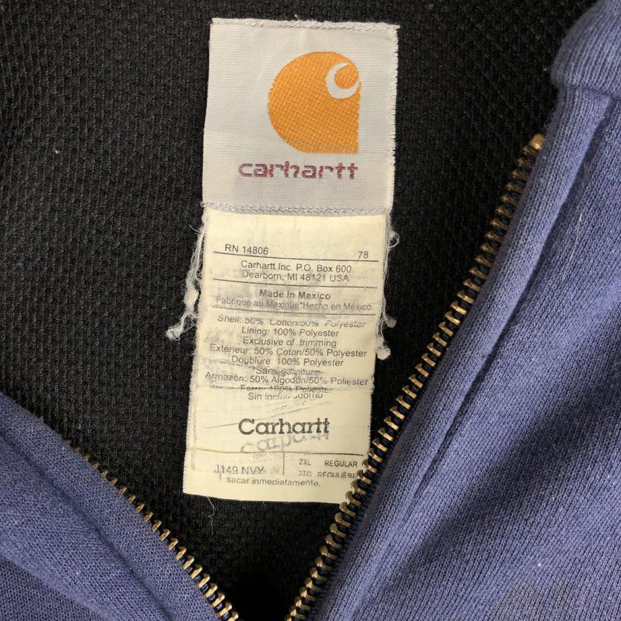 Carhartt（カーハート） 古着 スウェットフルジップパーカー メンズXXL