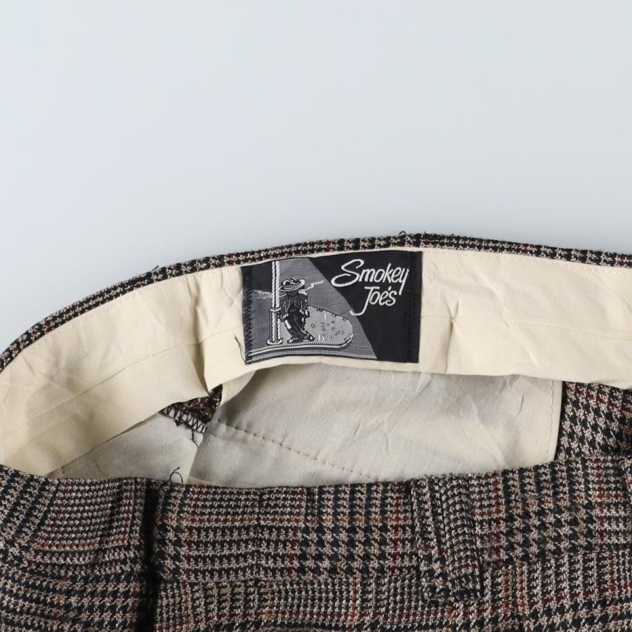 古着 80~90年代 SMOKEY JOE'S グレンチェック ツータック スラックス