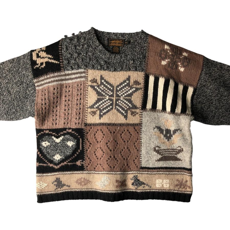 Eddie Bauer（エディーバウアー） 古着 80~90年代 黒タグ 総柄 パッチ