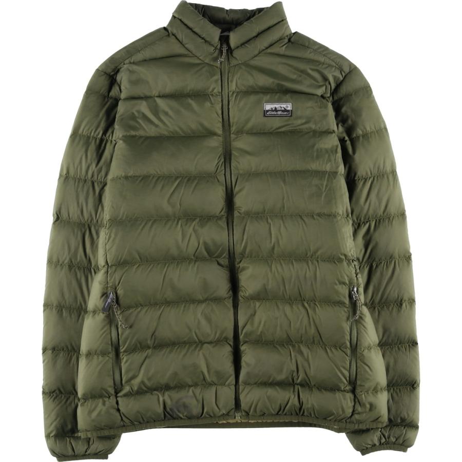 エディーバウアー 700フィルパワー グースダウンジャケット L 古着 カーキ エディーバウアー 700フィルパワー グースダウンジャケット L 古着