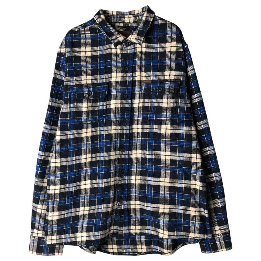 古着 オービス ORVIS 長袖 ヘビーネルチェックシャツ メンズXL相当