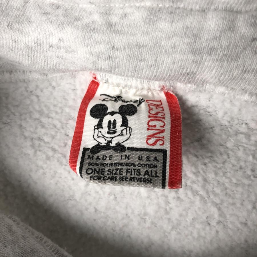 古着 90年代 ディズニー ミッキーマウス ハーフジップスウェットシャツ