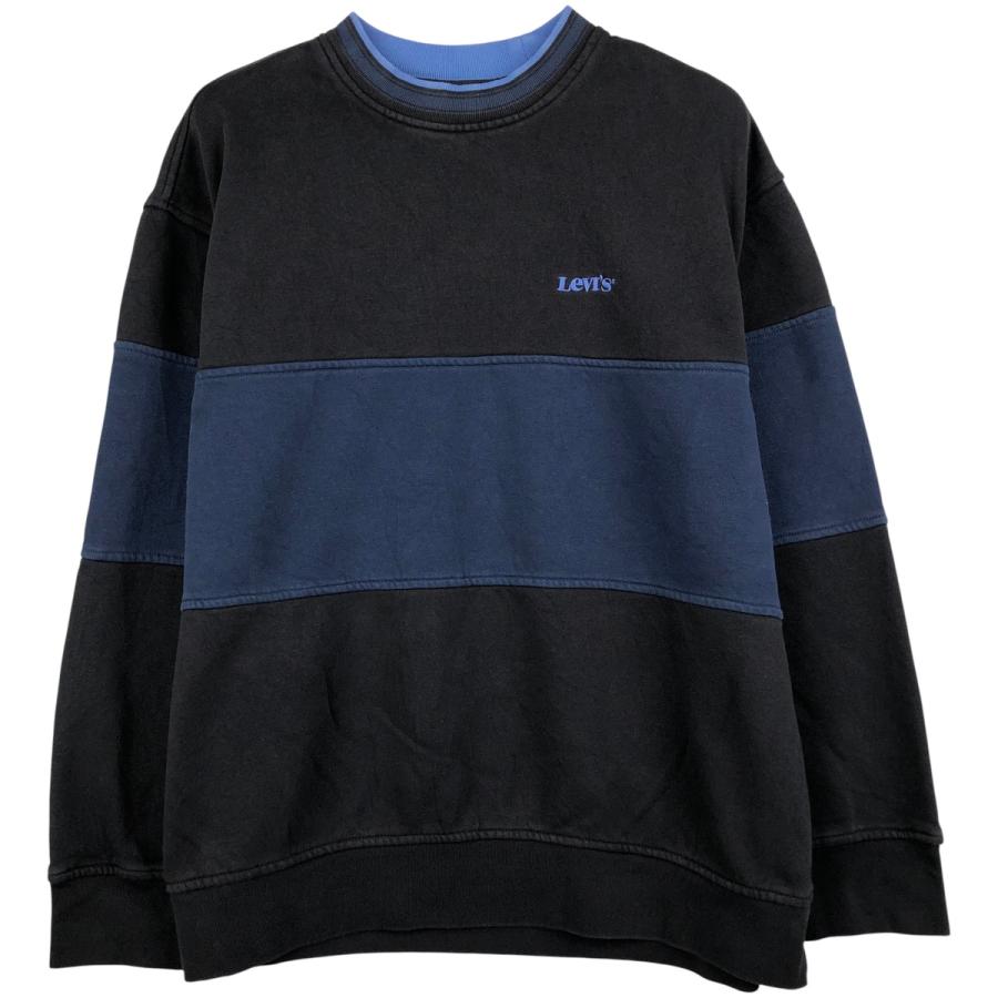 ピーポくん　Levi's トレーナー LL Levi's（リーバイス） 古着 Levi's RELAXED ツートン ワンポイントロゴ
