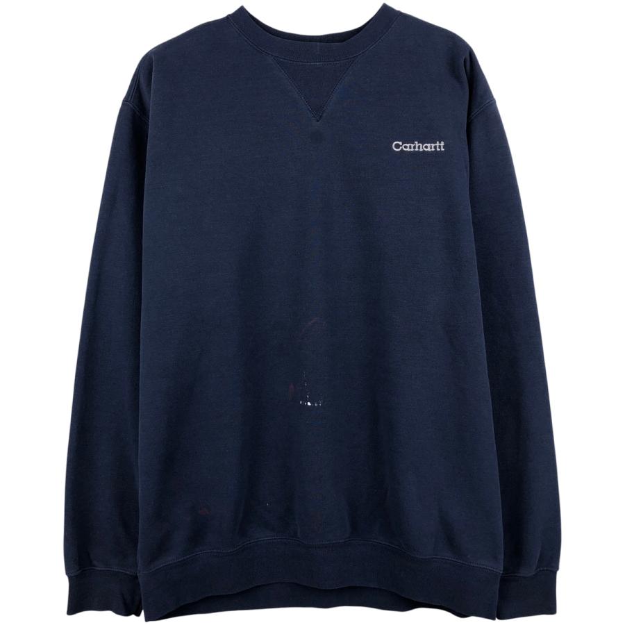 メンズ 古着 カーハート Carhartt ワンポイントロゴスウェットシャツ