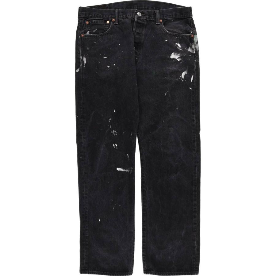 Levi's 501ペイントデザイン デニム Levi's（リーバイス） 古着 Levi's 501 ペイント ブラックデニム