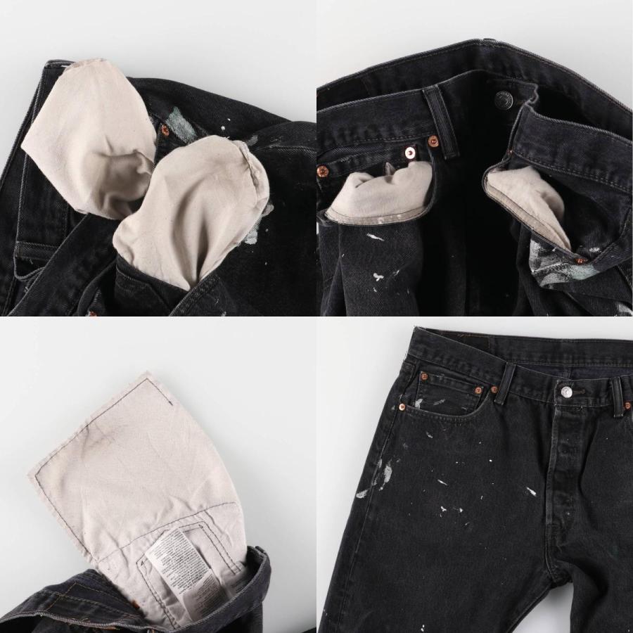 Levi's（リーバイス） 古着 Levi's 501 ペイント ブラックデニム