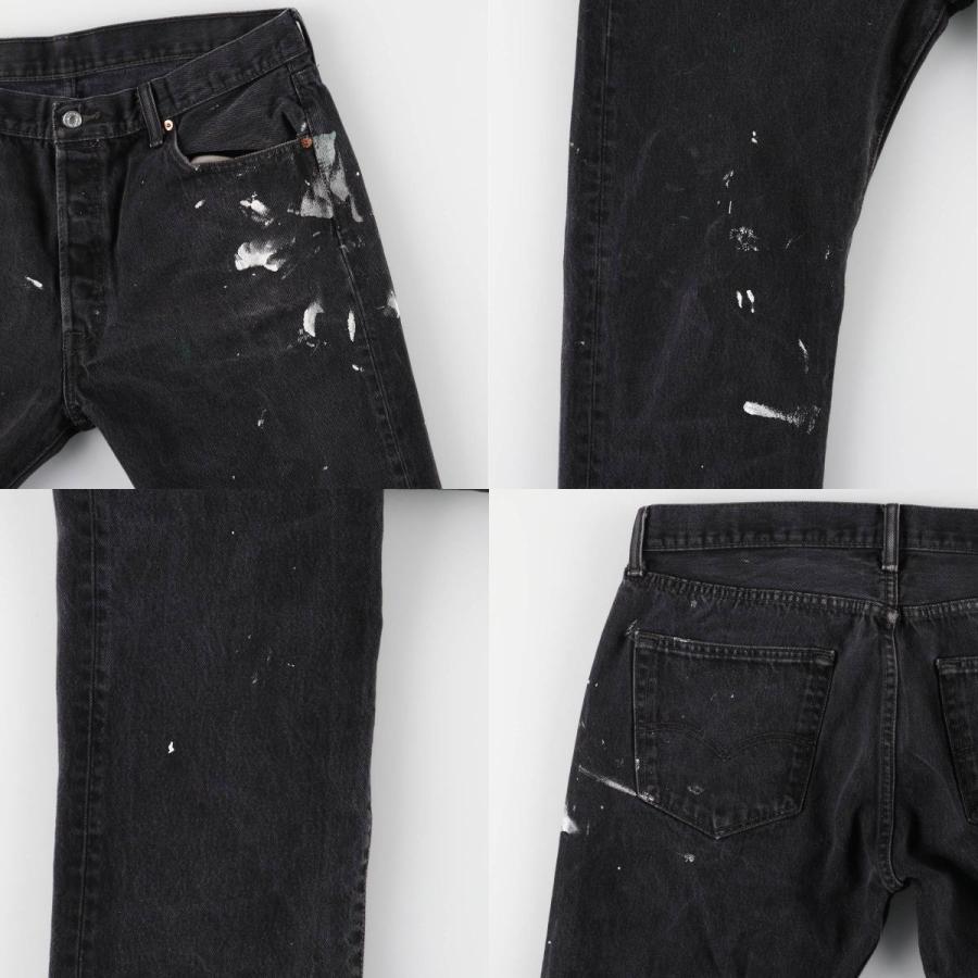 Levi's（リーバイス） 古着 Levi's 501 ペイント ブラックデニム