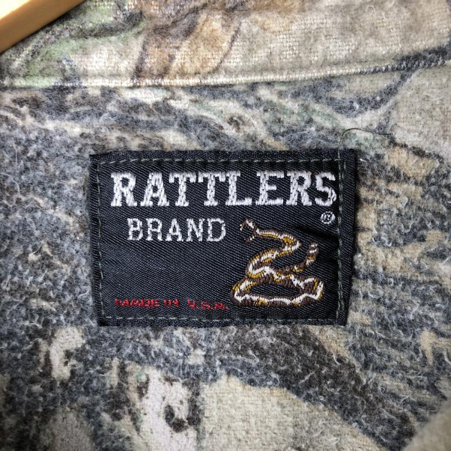古着 90年代 RATTLERS 迷彩柄 リアルツリーカモ 長袖 プリント