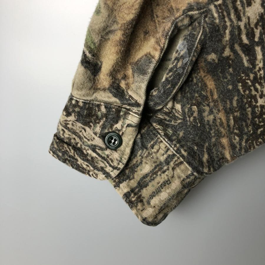 USA製！！【RATTLERS BRAND】リアルツリーカモ ネルシャツ XL 古着 90年代 RATTLERS 迷彩柄 リアルツリーカモ 長袖 プリント