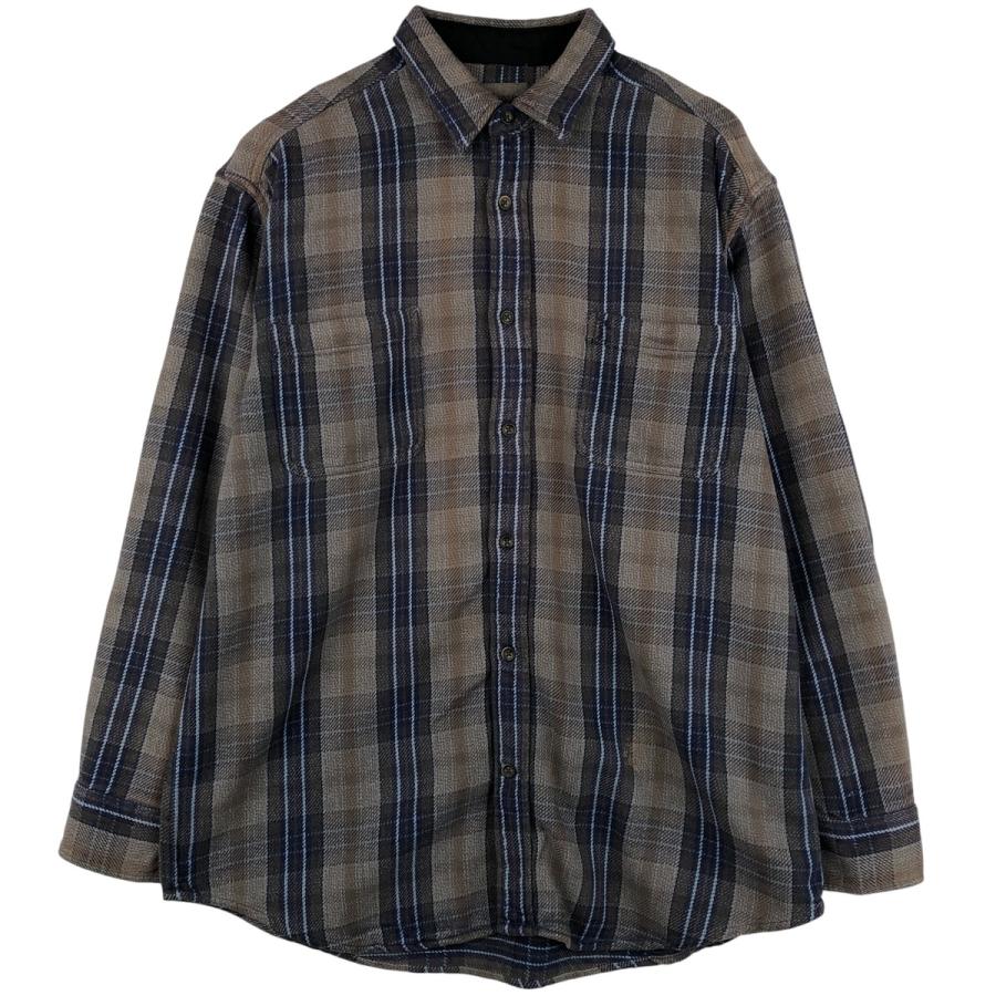 【好配色】90s セントジョンズベイ ブロックチェック フランネルシャツ L 好配色】90s セントジョンズベイ ブロックチェック フランネルシャツ L