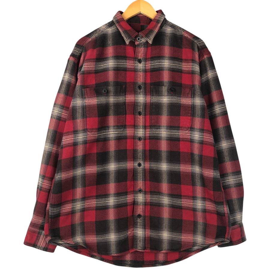 古着 90~00年代 カベラス Cabelas 長袖 ヘビーネルチェックシャツ メンズL相当 ヴィンテージ/eaa597621 古着 90~00年代 カベラス Cabelas 長袖 ヘビーネルチェックシャツ