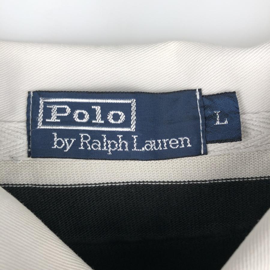 古着 ラルフローレン Ralph Lauren POLO by ボーダー柄 長袖 ラガー