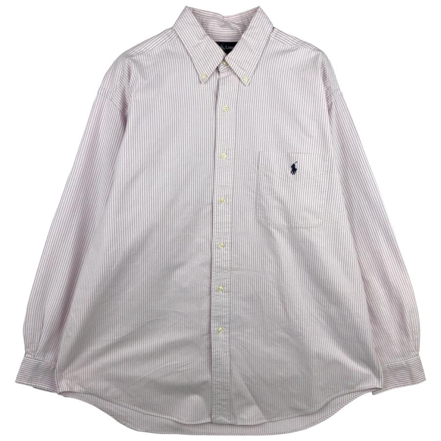 古着 ラルフローレン Ralph Lauren BIG SHIRT 長袖 ボタンダウン