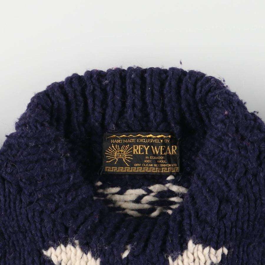古着 80~90年代 REY WEAR ノルディック柄 スノー柄 雪柄 ハンドメイド