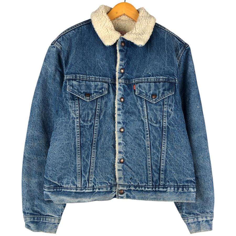 70s 80s usa製　Levi'sリーバイスデニムボアジャケット　ビンテージ Levi's（リーバイス） 古着 80年代 デニムボアジャケット USA製 メンズ