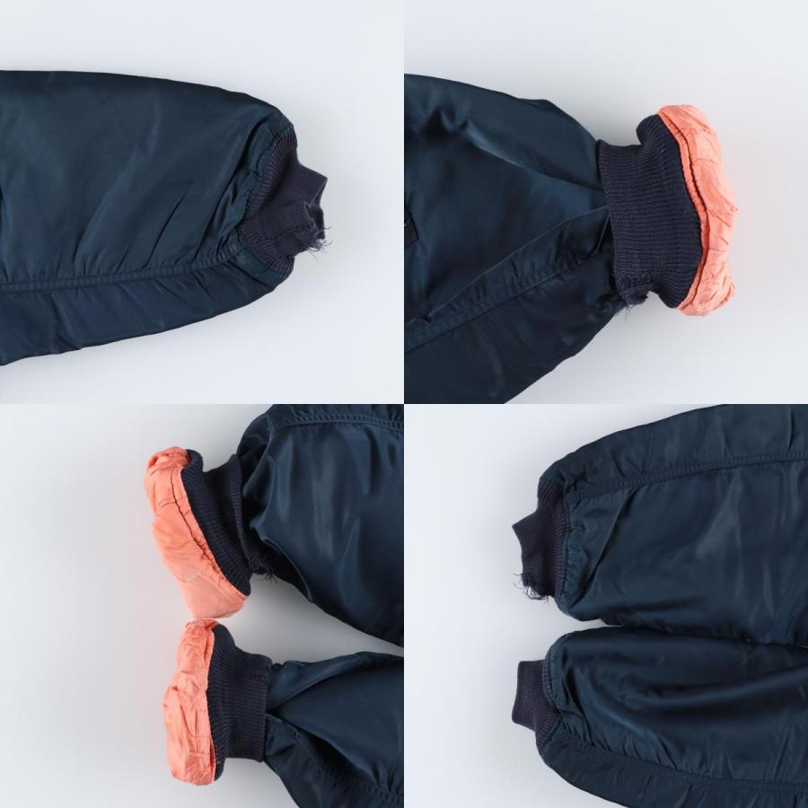 【Schott NYC】ショットVintage中綿フライトジャケットメンズM Schott N.Y.C（ショット） 古着 民間品 SCHOTT MA-1タイプ 中綿入り