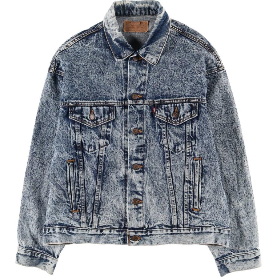 古着 リーバイス Levi's 70507-0227 ケミカルウォッシュ デニムジャケット Gジャン USA製 メンズL相当/eaa597874 Levi's（リーバイス） 古着 Levi's 70507-0227 ケミカルウォッシュ