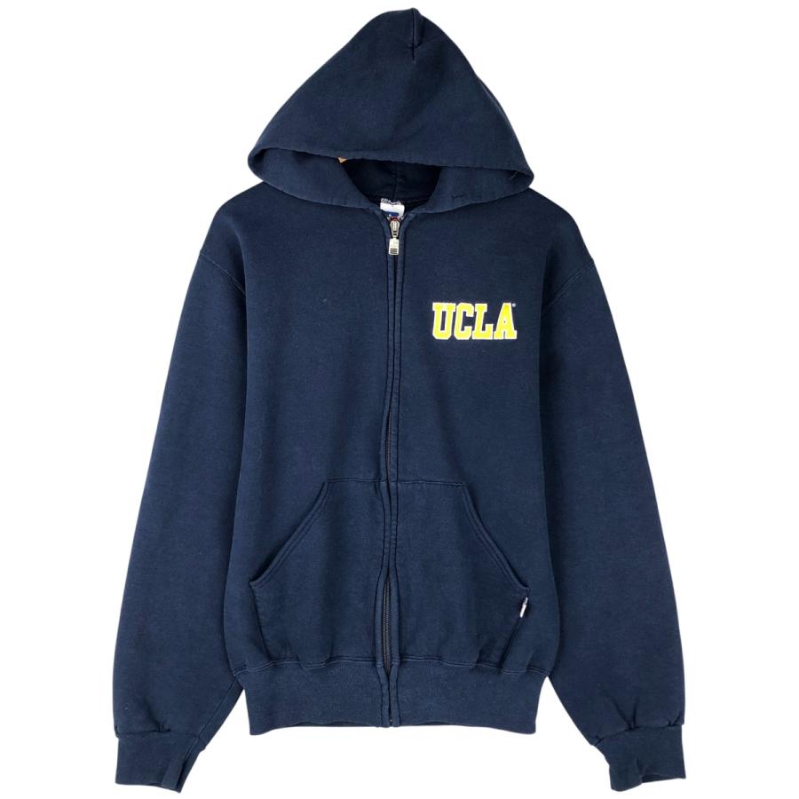 UCLA 大学　パーカー　ラッセルアスレティック社 夕陽のTシャツ】 USED 
