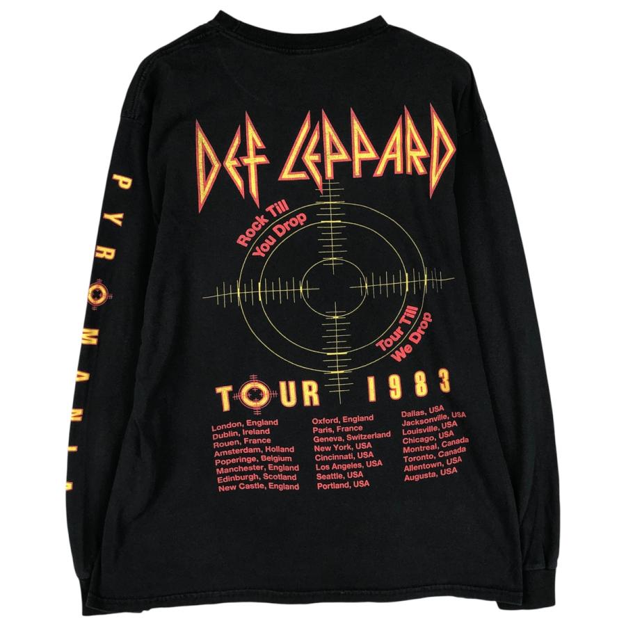 古着 DEF LEPPARD デフレパード ロンT バンドTシャツ バンT メンズL 