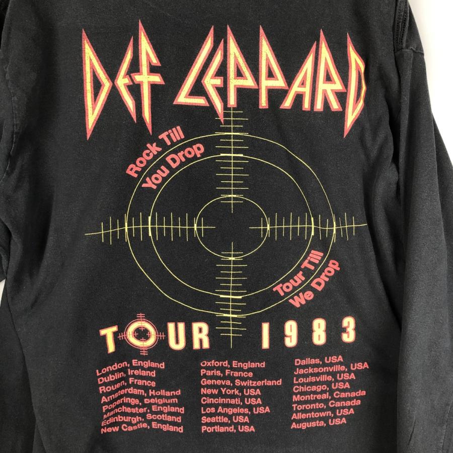 古着 DEF LEPPARD デフレパード ロンT バンドTシャツ バンT メンズL 