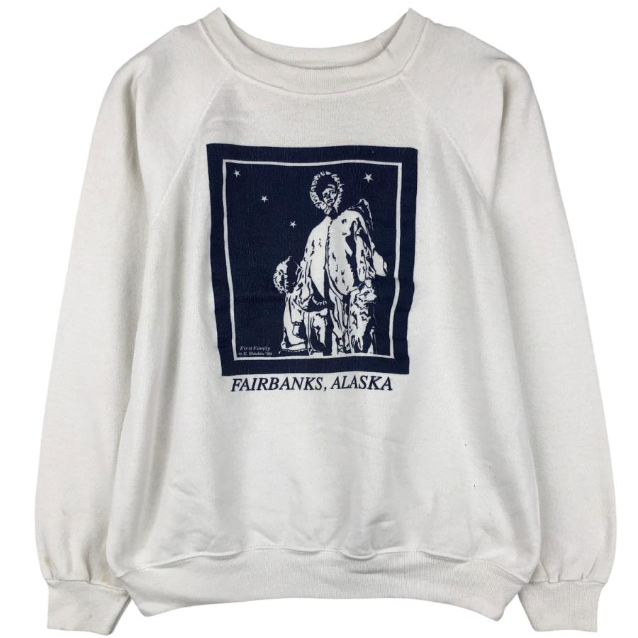 Hanes（ヘインズ） 古着 80年代 青タグ プリントスウェットシャツ