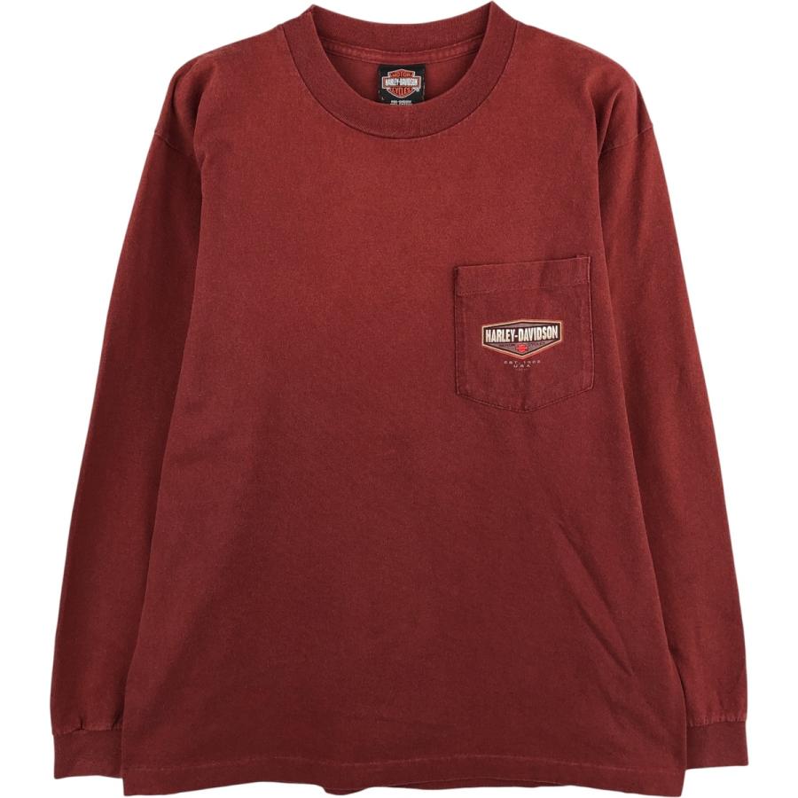 希少 HARLEY DAVIDSON ロンT USA製 ハーレーダビッドソン 古着 ハーレーダビッドソン Harley-Davidson ロングTシャツ ロンT USA