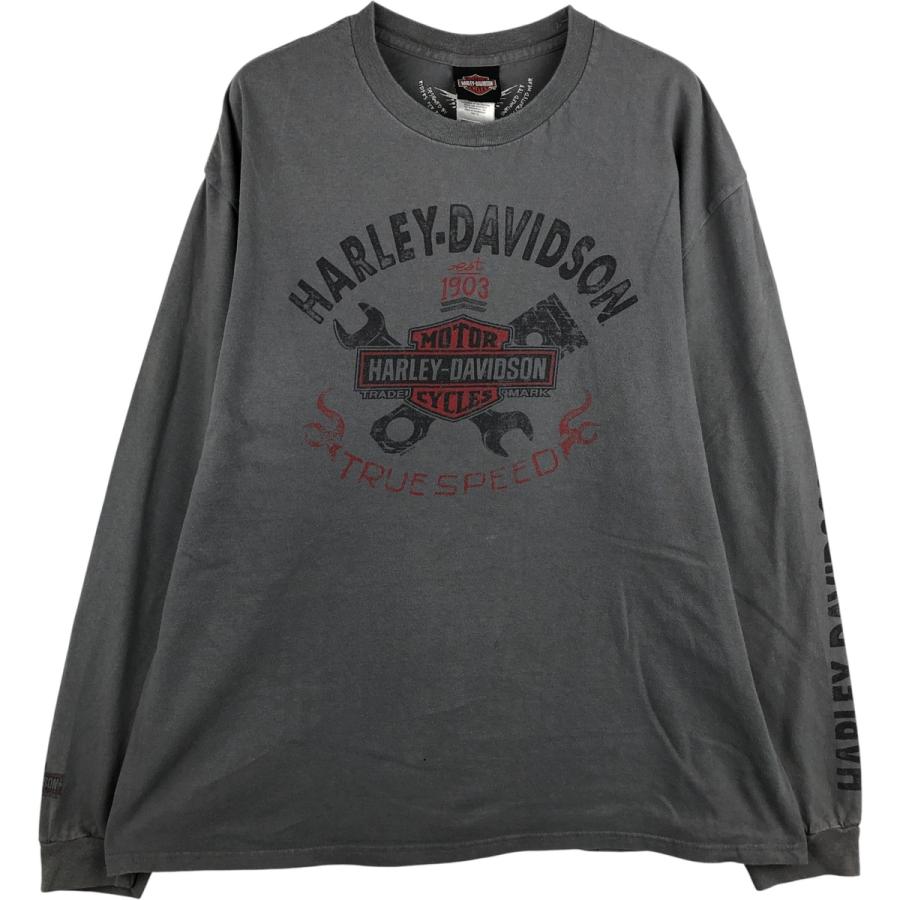 古着 ハーレーダビッドソン Harley-Davidson ドクロ柄 スカル柄