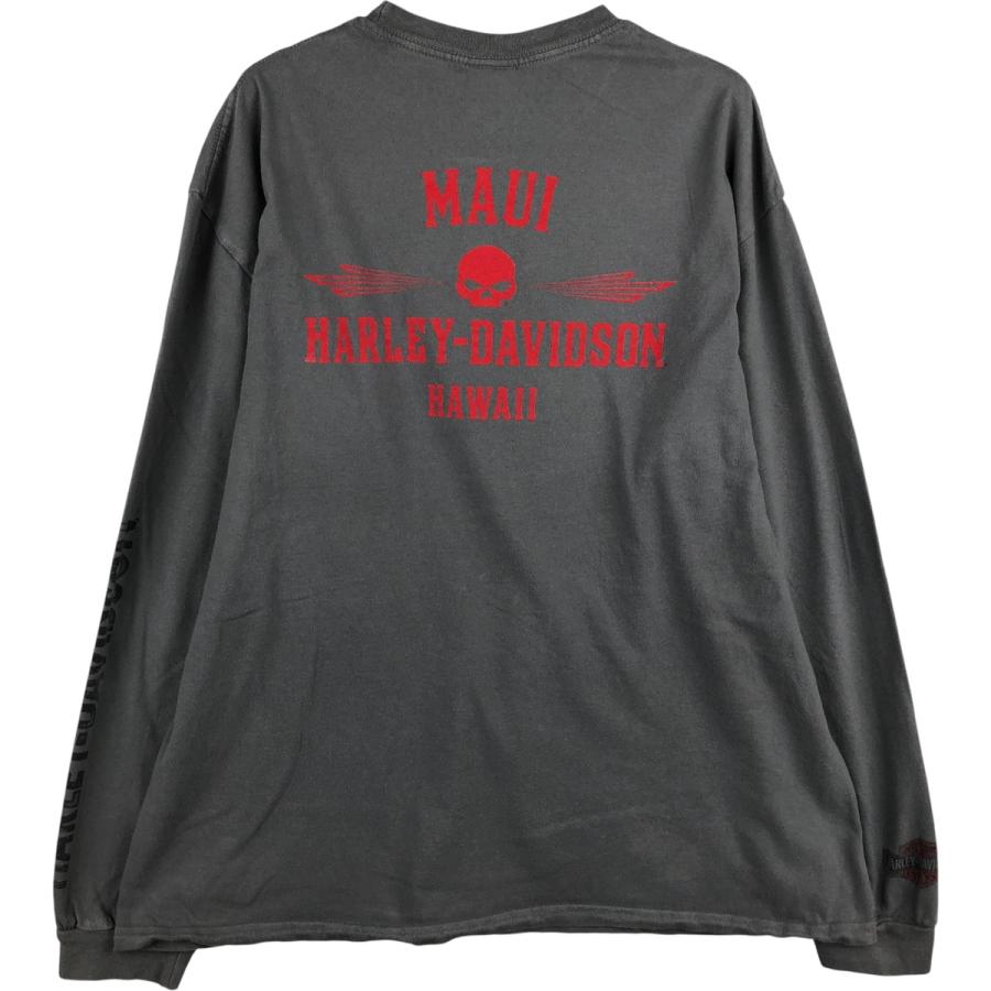 古着 ハーレーダビッドソン Harley-Davidson ドクロ柄 スカル柄