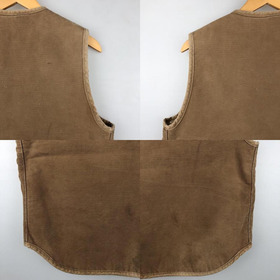 60年代〜70年代 Carhartt ダックベスト ブラウン ビンテージ S 古着 80～90年代 カーハート Carhartt ダックベスト USA製 メンズXL