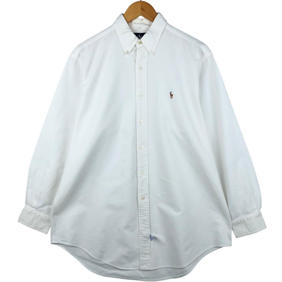 【Ralph Lauren】ボタンダウンシャツ/長袖/刺繍/ロゴ/ビッグ/新品 古着 ラルフローレン Ralph Lauren 長袖 ボタンダウンシャツ メンズL