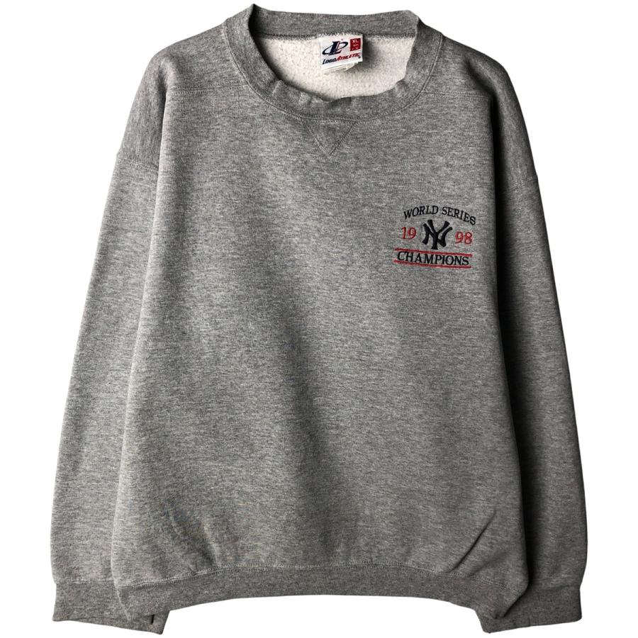 古着 90年代 ロゴアスレチック ニューヨークヤンキース スウェット