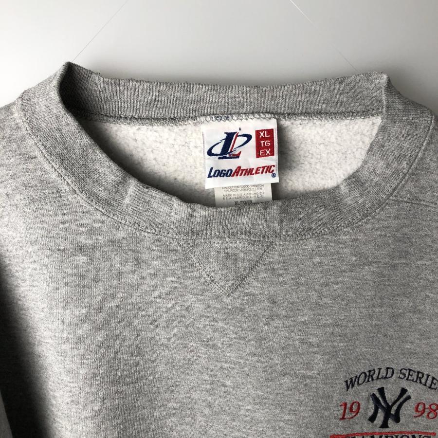 古着 90年代 ロゴアスレチック ニューヨークヤンキース スウェット