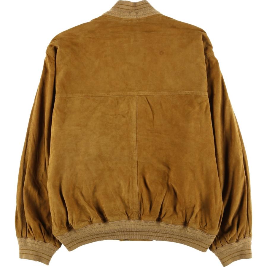 ヴィンテージ スエードレザージャケット バルスタージャケット ユーロ 本革 XL 古着 バルスタージャケット スエードレザーブルゾン メンズXL相当