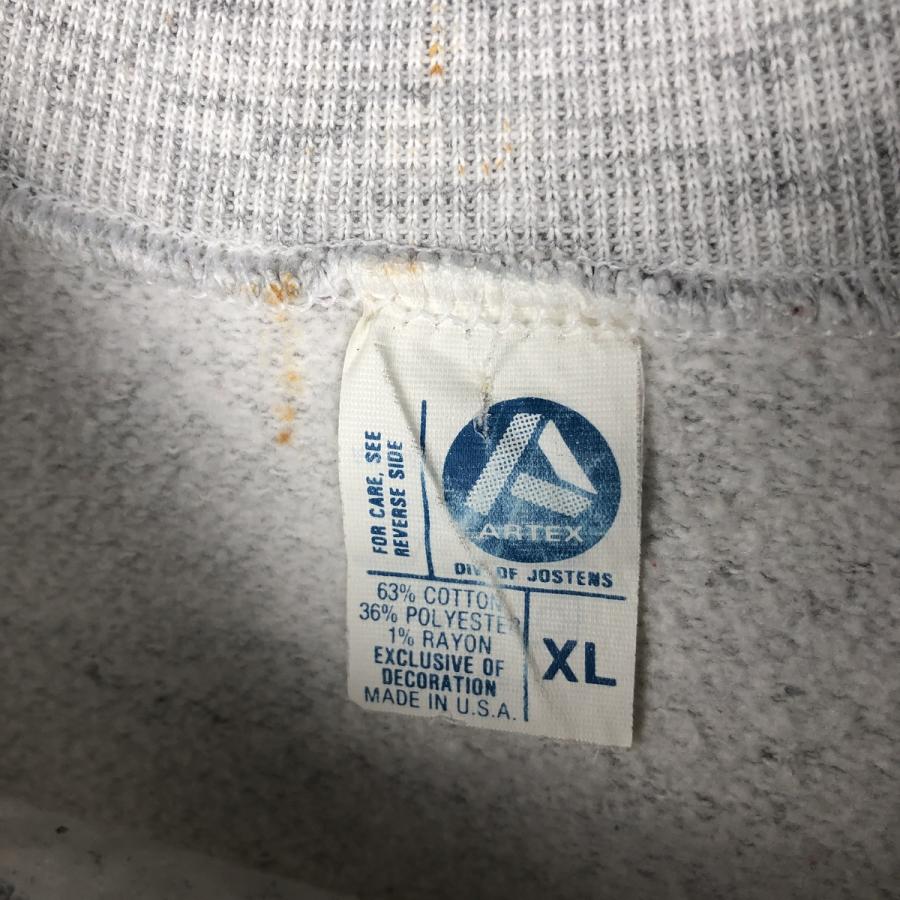 古着 90年代 ARTEX 3連プリント カレッジスウェットシャツ トレーナー
