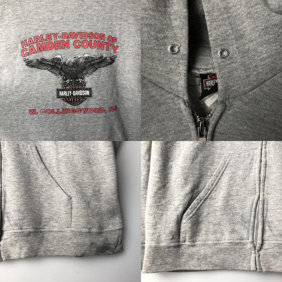 古着 00年代 ハーレーダビッドソン Harley-Davidson 鷲柄 イーグル柄 トライバル スウェットフルジップパーカー メンズL相当/eaa598469 古着 00年代 ハーレーダビッドソン Harley-Davidson 鷲柄 イーグル柄