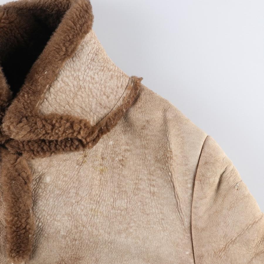 古着 Lawrence シープスキン ムートンランチコート USA製 メンズM相当