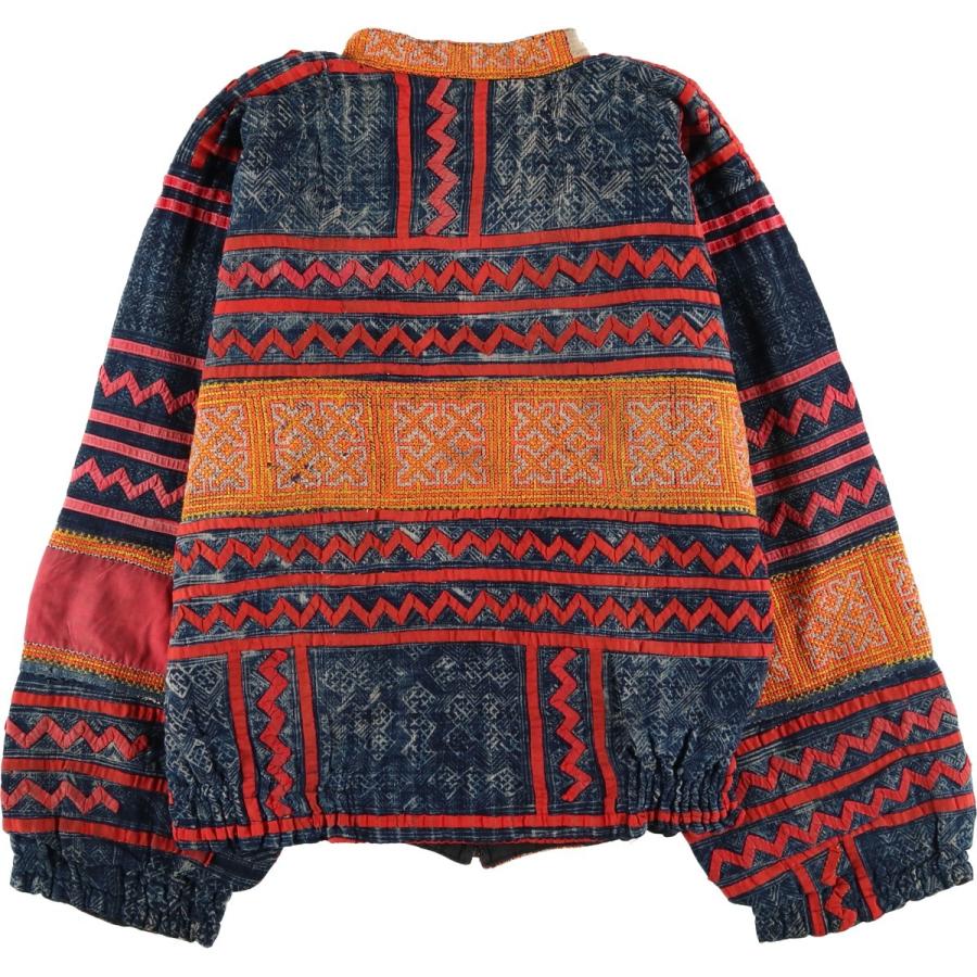 古着 民族柄 エスニック柄 モン族 リバーシブル ジップアップ