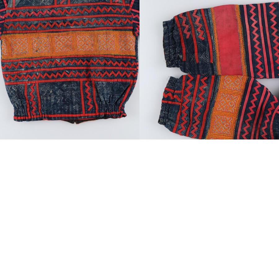 古着 民族柄 エスニック柄 モン族 リバーシブル ジップアップ