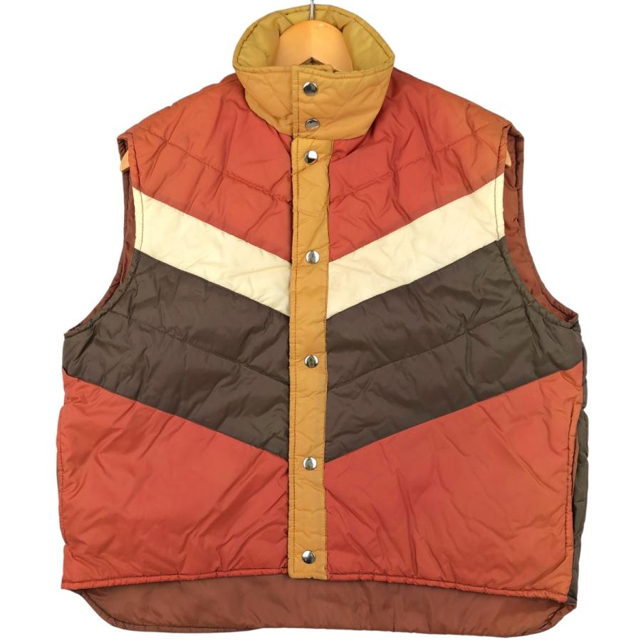古着 70~80年代 SIGALLO 中綿ベスト メンズL相当 ヴィンテージ