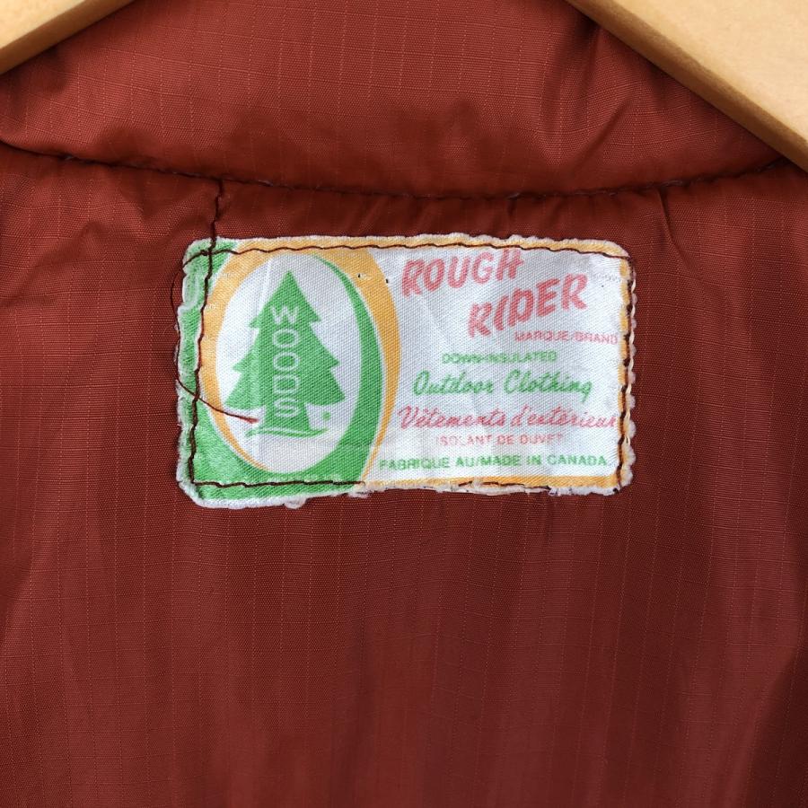 古着 70~80年代 Woods ROUGH RIDER ダウンベスト カナダ製 メンズL相当