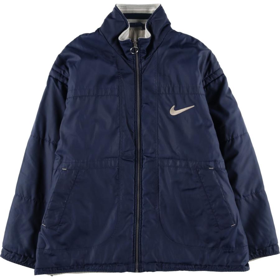 古着 90~00年代 ナイキ NIKE バックロゴ リバーシブル 中綿ジャケット パファージャケット メンズM相当/eaa598567 NIKE（ナイキ） 古着 90~00年代 バックロゴ リバーシブル 中綿