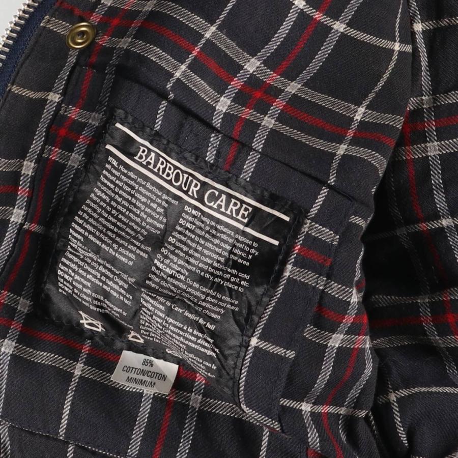 古着 80~90年代 バブアー Barbour 旧3ワラント 中綿入り ワックス