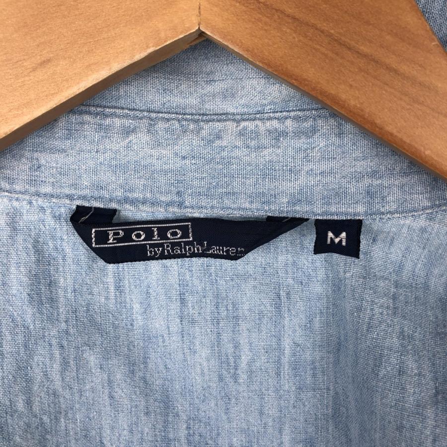 80s POLO ラルフローレン スイングトップ シャンブレー デニム 刺繍 M 楽天市場】80's USA製 希少サイズ S □ POLO ポロ ラルフローレン